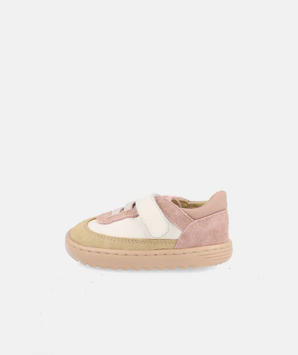 Zapatillas Lagos en rosa con velcro y suela de goma