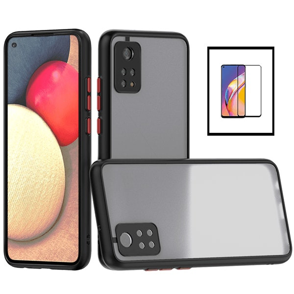 Funda antichoques con protección de cámara y protector 5D para Xiaomi Mi 10T Pro