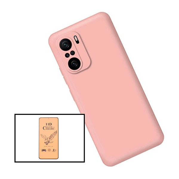 CeramicGlass Screen Protector and Liquid Silicone Case for Redmi Note 10