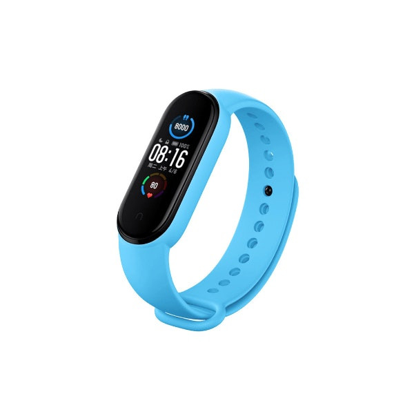 Silicone strap compatible with Mi Band 7 - Blue