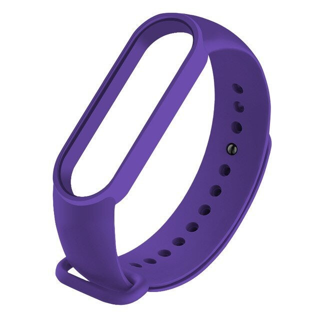 Silicone Strap Compatible with Mi Band 6 - Purple