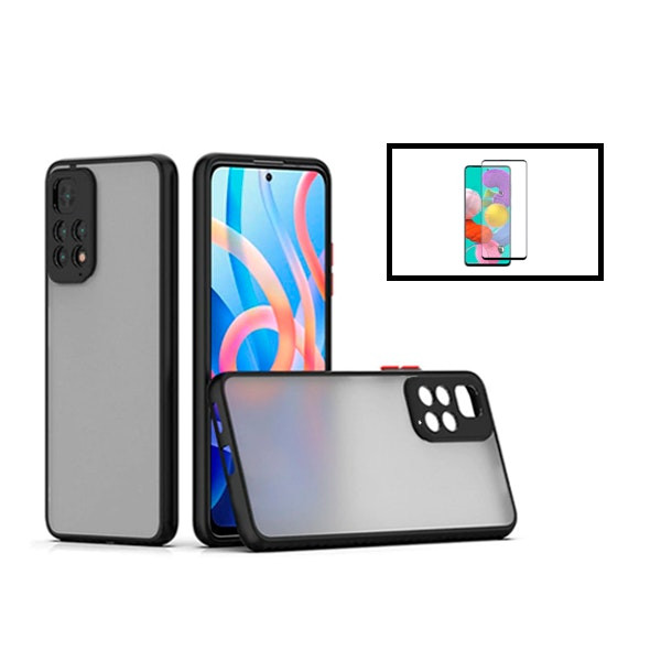 Funda antichoque con protección de cámara y protector 5D para Redmi Note 11 Pro