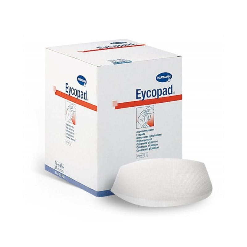 Eycopad apóso ocular estéril de algodón 25 unidades
