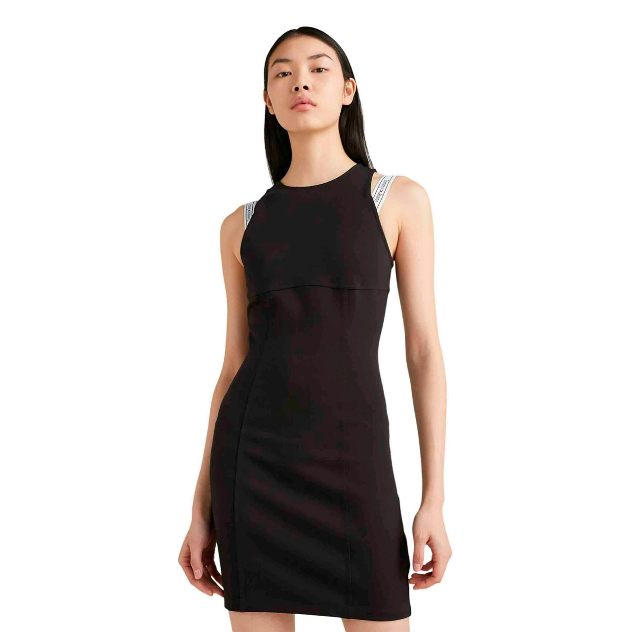 Tommy Jeans Logo Taping Strap Bodycon Vestido Mujer