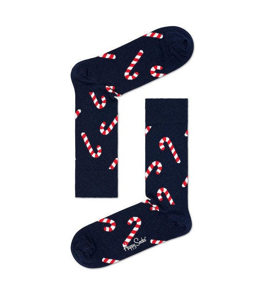 Happy Socks Candy Cane Negro/Candy