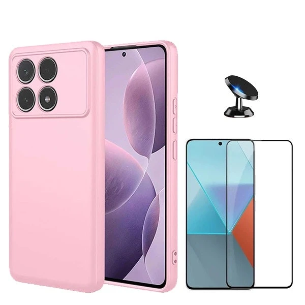 Kit Phonecare para Xiaomi Poco F6 Pro: protector, funda y soporte magnético