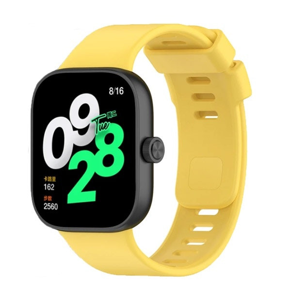 Correa de silicona compatible con Xiaomi Redmi Watch 4 - Amarillo