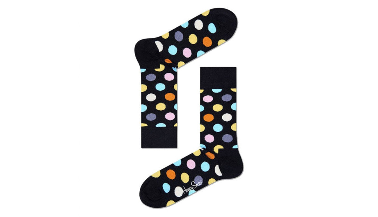 Meias unissex Happy Socks com estampa de bolinhas