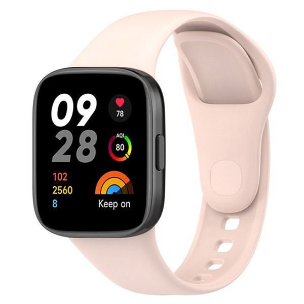 Correa de silicona compatible con Redmi Watch 3 Lite - Rosa