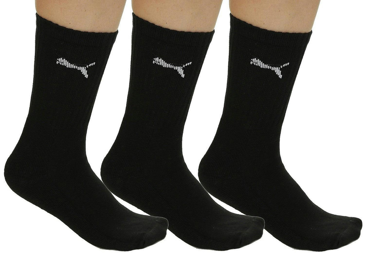 Meias Puma Regular Crew Masculinas - Pacote com 3 - 558901-35/38