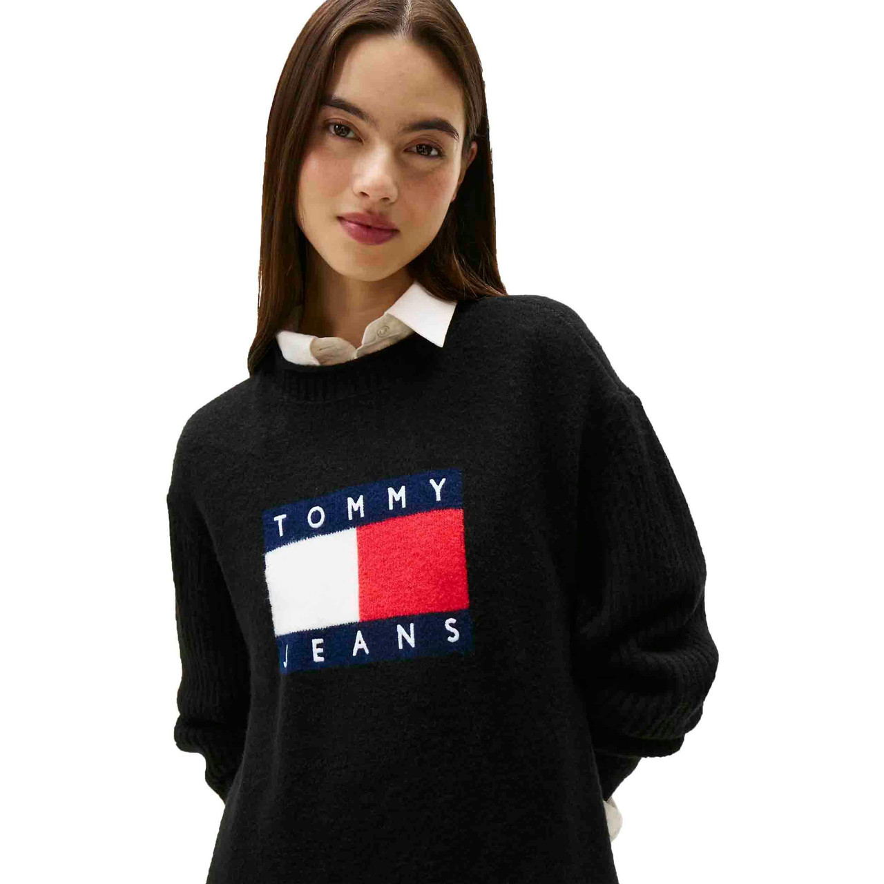 Tommy Jeans Flag Sweater Vestido Mujer