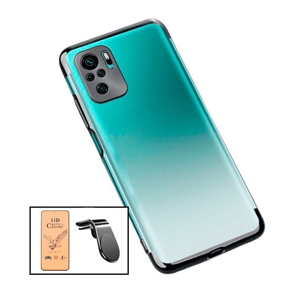 Protector CeramicGlass, funda SlimArmor y soporte magnético para coche - Negro