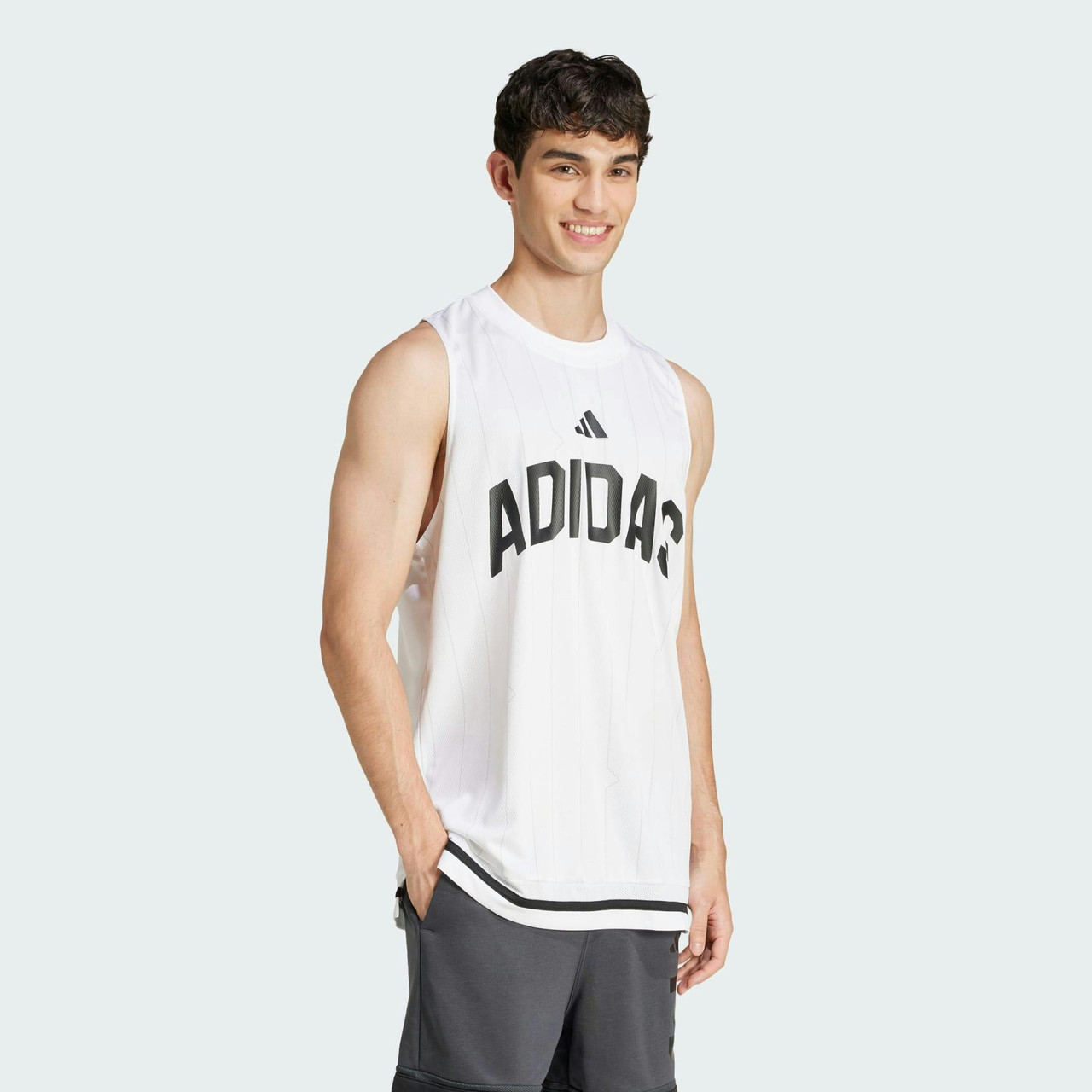 Adidas US Sport TNK Camiseta sin Mangas Hombre blanco