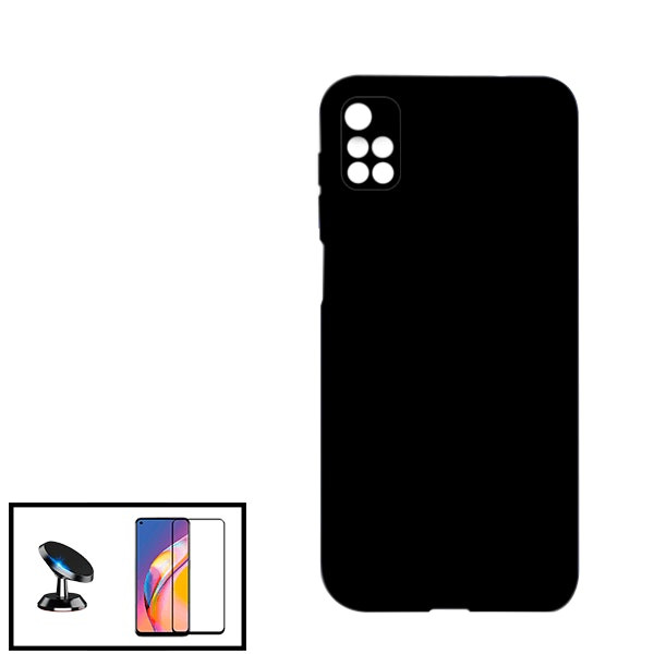 Protector de vidrio templado, funda de silicona y soporte magnético para Xiaomi Redmi 10 2022