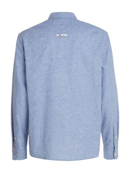 Regular linen blend shirt