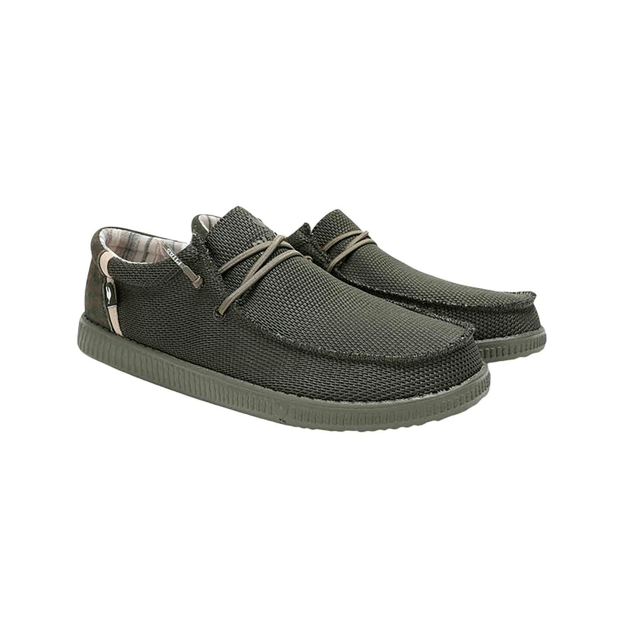 Luca sneaker in recycled fabric with nobuck and EVA sole
