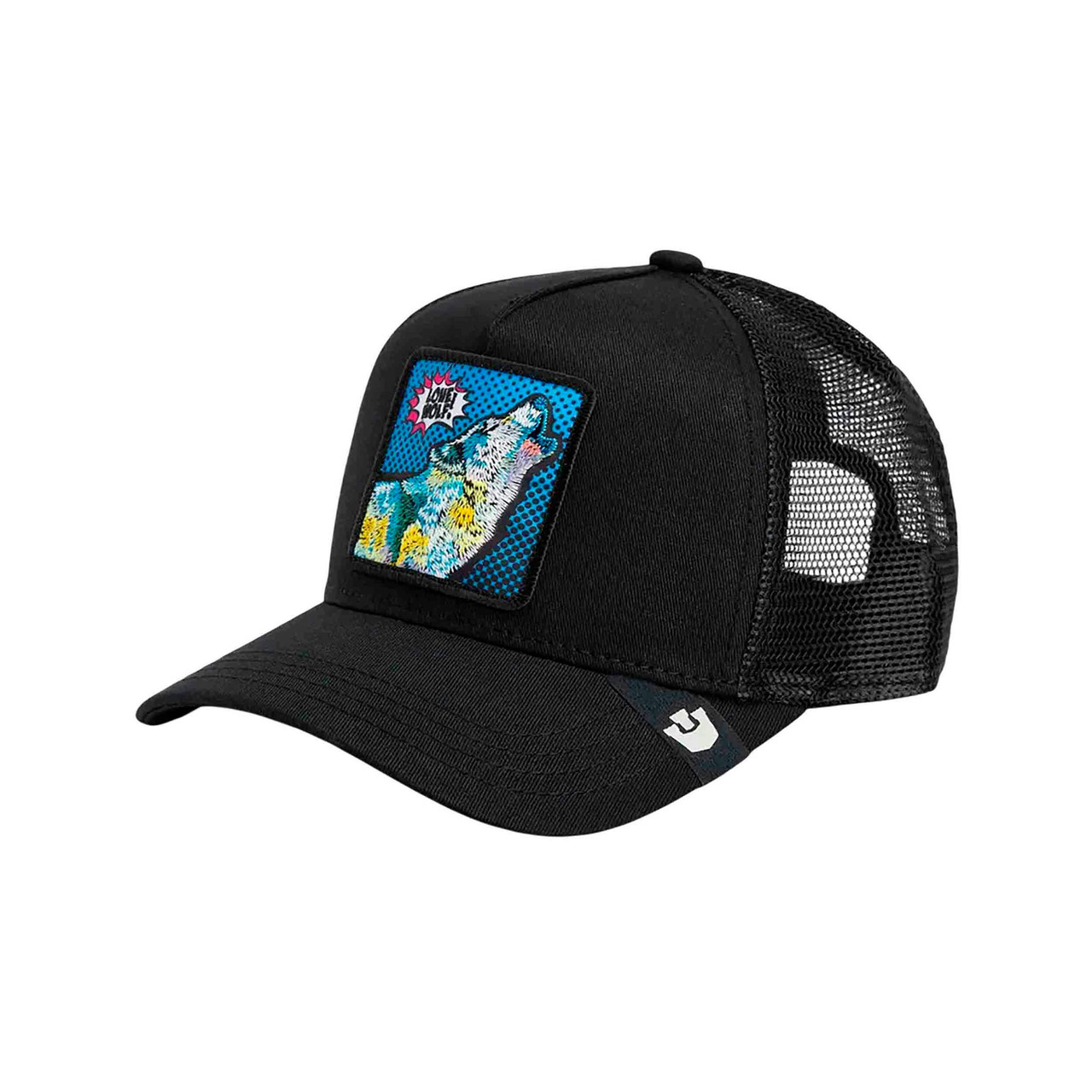 Gorra trucker Lone Wolf Pop Art con parche bordado