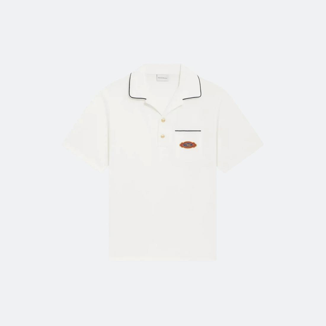 Polo de piqué con bolsillo y bordado