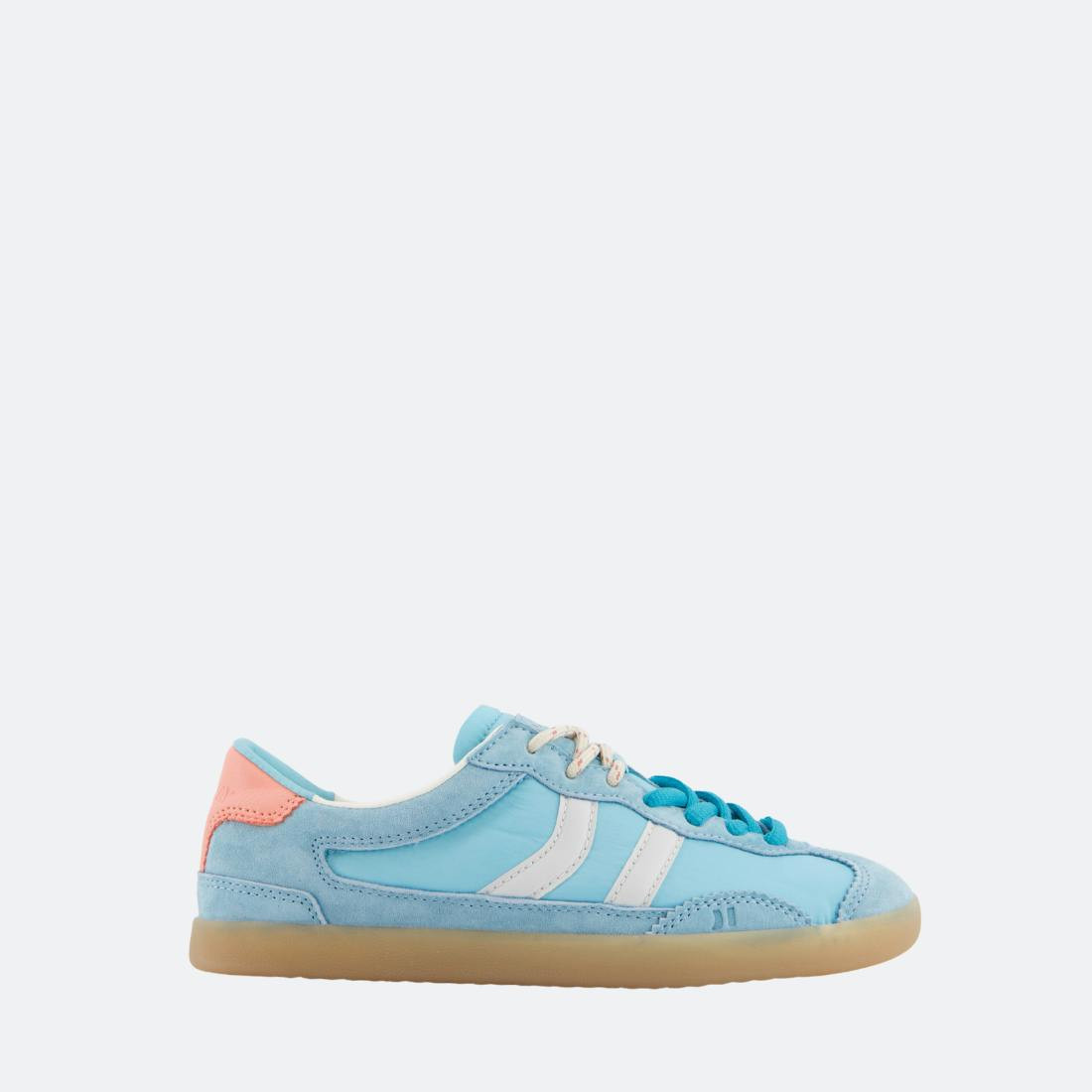 Zapatillas low-top en ante y nylon con suela de goma