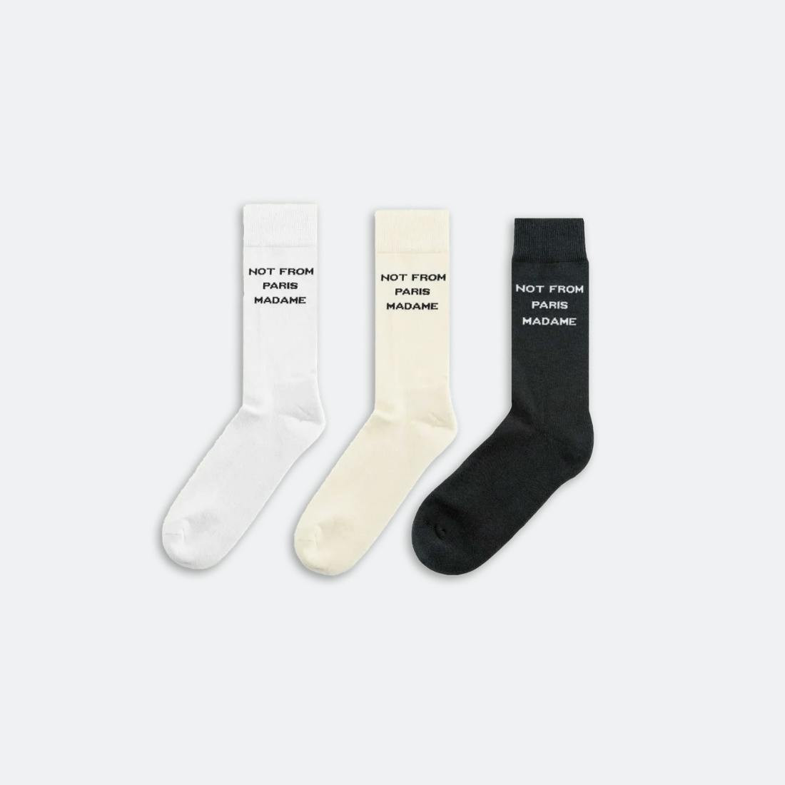Intarsia cotton-blend socks