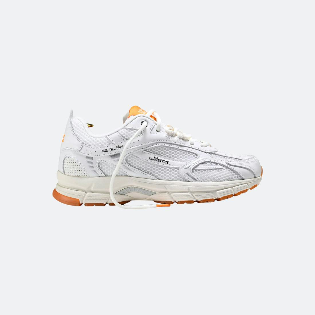Re-Run sneakers in white nappa with translucent sole