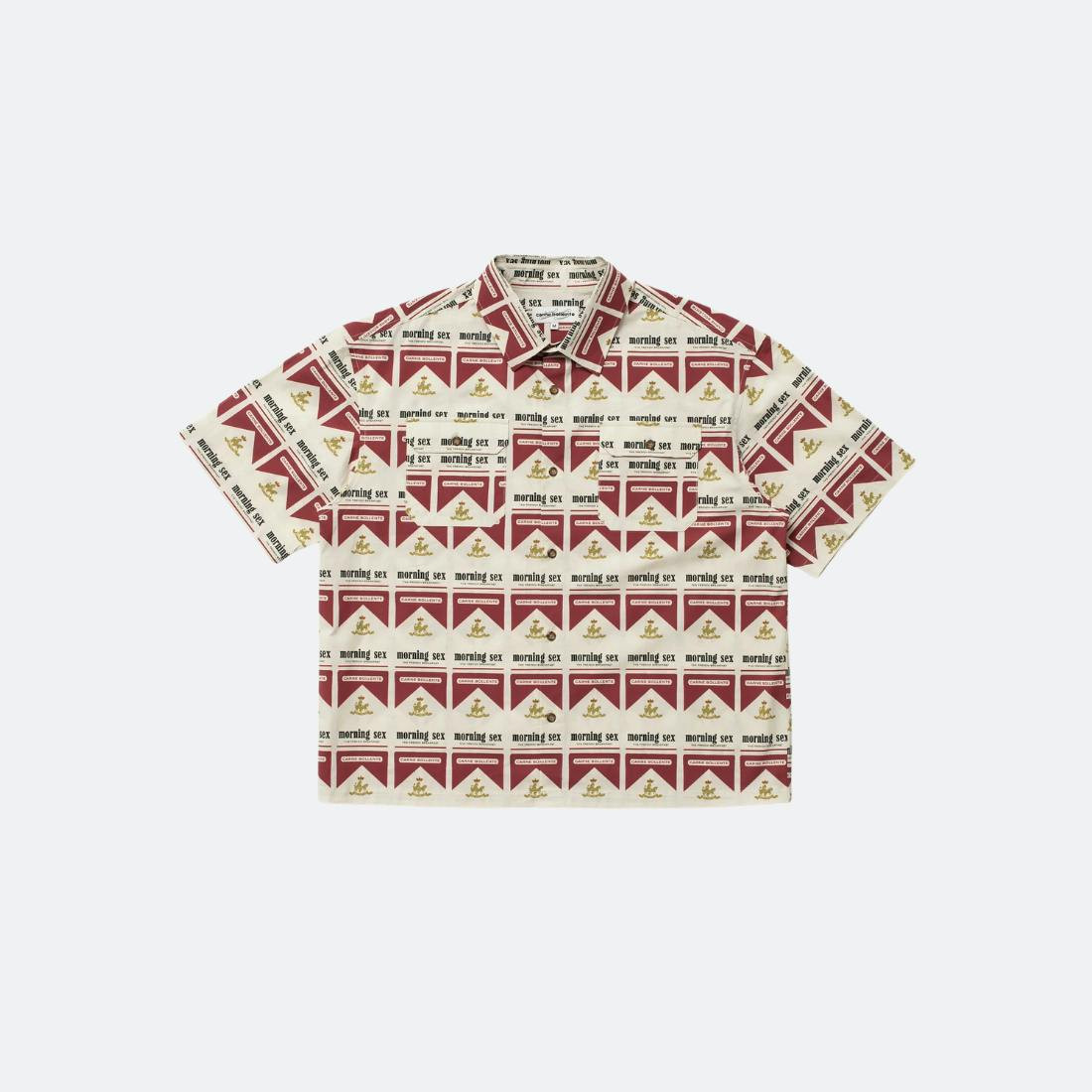 Top Smoking Hot con estampado multicolor