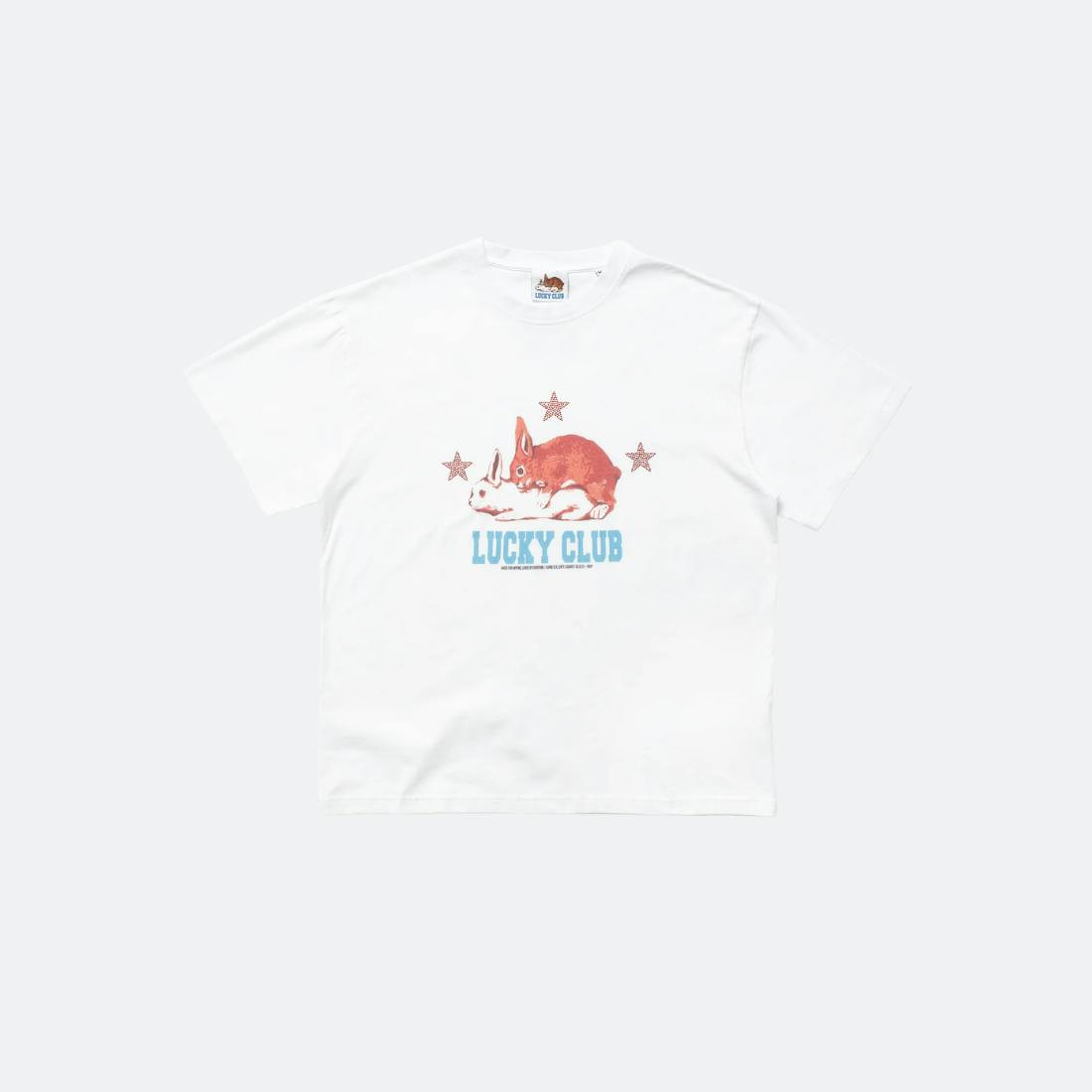 Camiseta Lucky Club algodón blanca