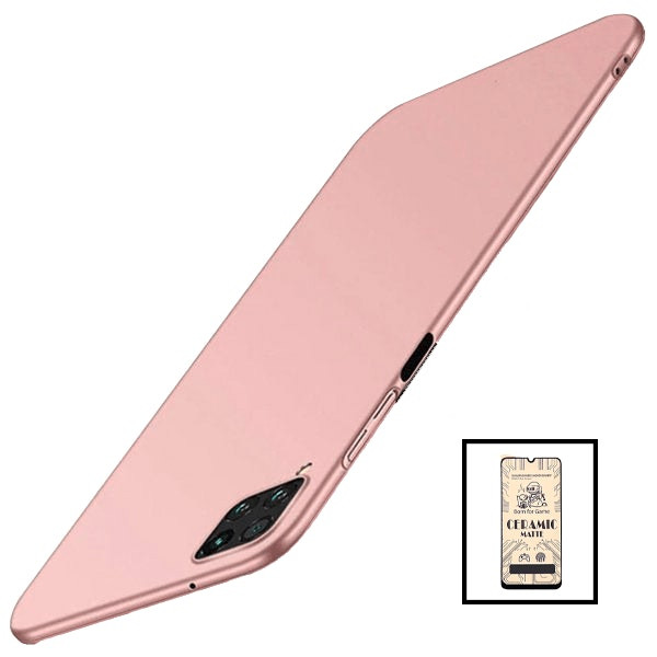Protector CeramicGlass y funda SlimShield para Samsung Galaxy M42 5G
