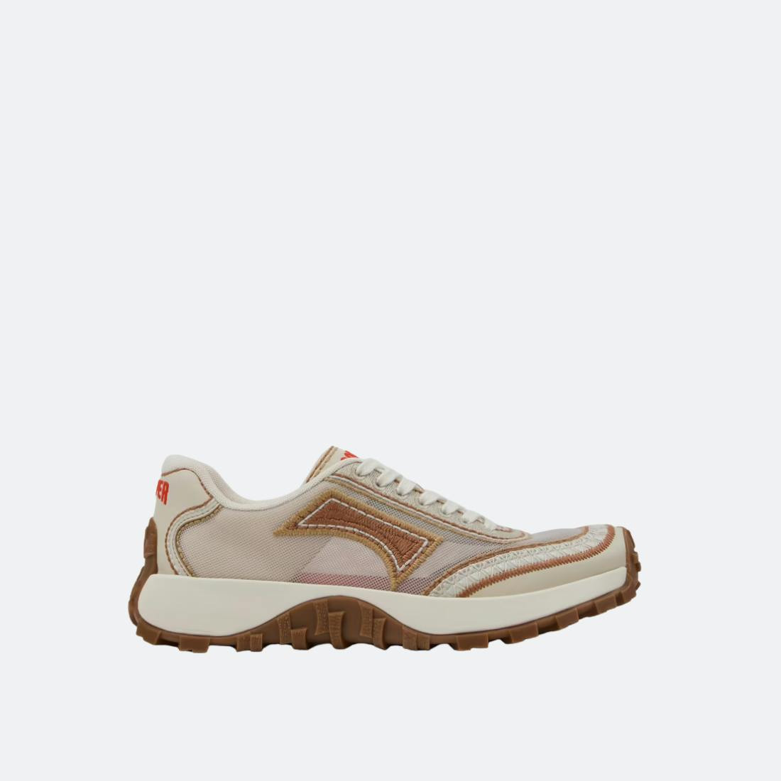 Drift Trail sneakers in recycled textile beige and brown