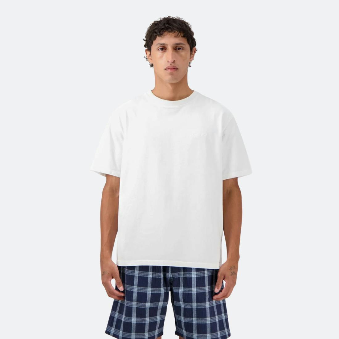 Stonewash cotton t-shirt with graphic
