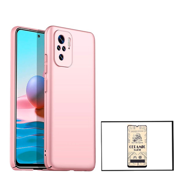 Protector CeramicGlass y funda SlimShield para Redmi Note 10