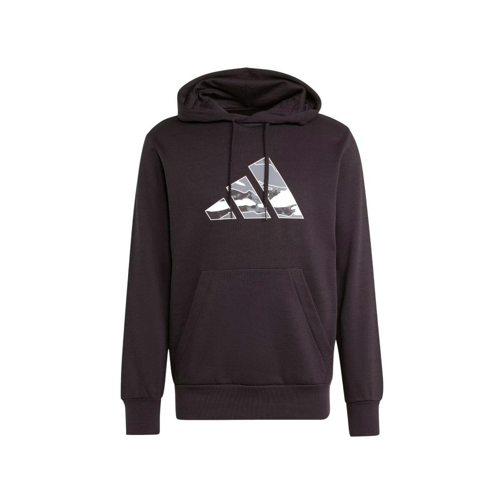 Hooded fleece sweatshirt camo