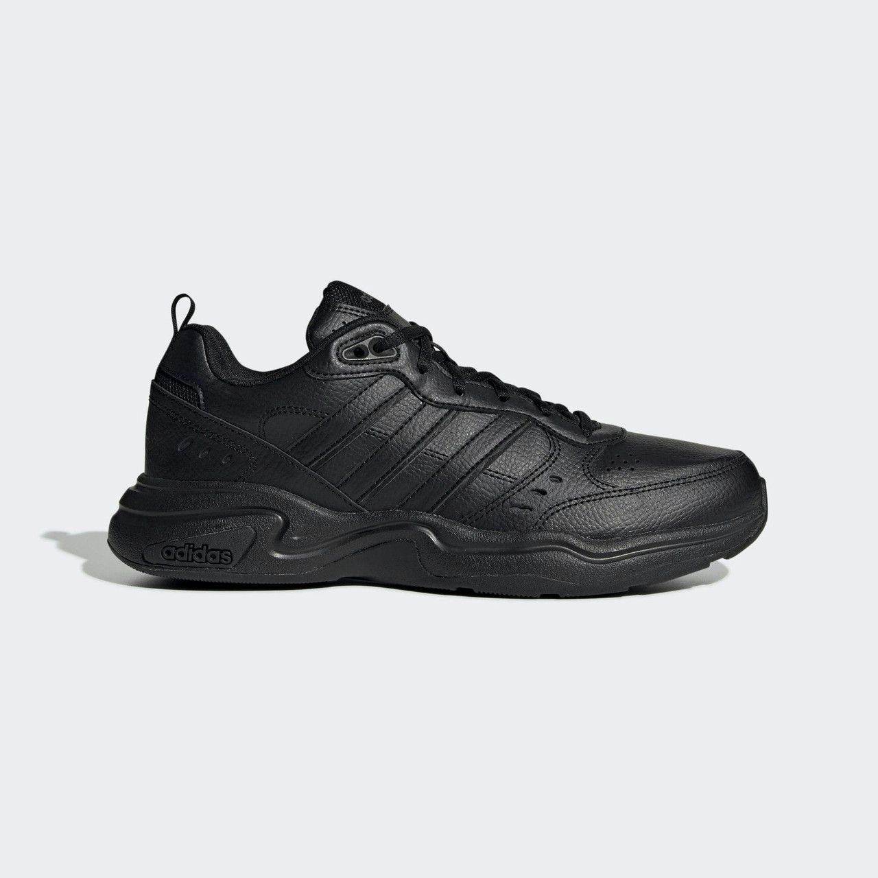 Strutter leather sneakers black