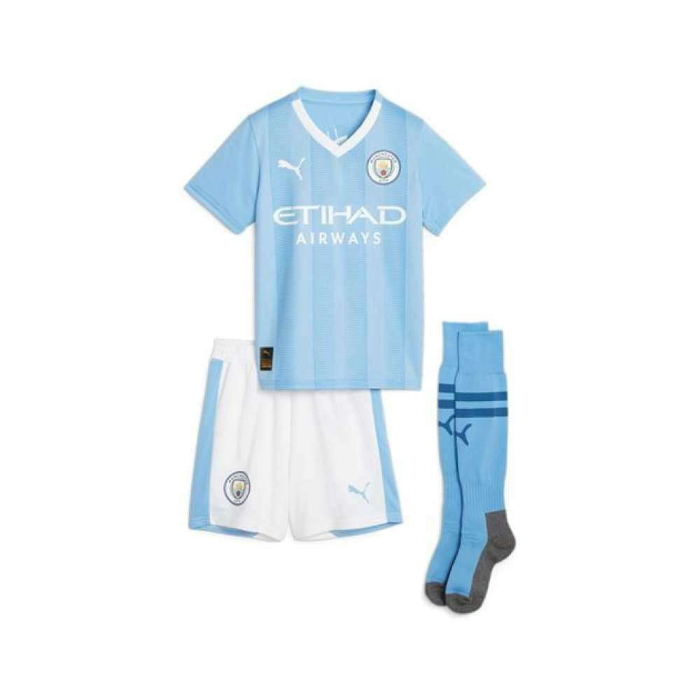 Conjunto principal Manchester City 2023/24 infantil