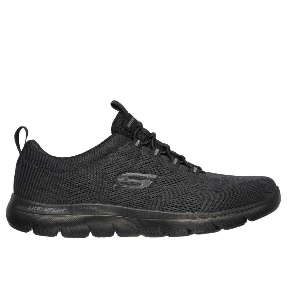 Zapatillas Summits Louvin slip-on en malla negra