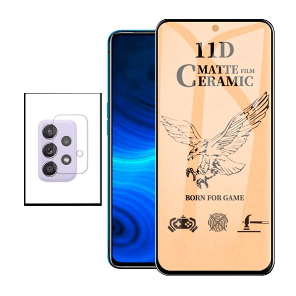 Protector CeramicGlass para Samsung Galaxy A52 5G con Película de Cámara