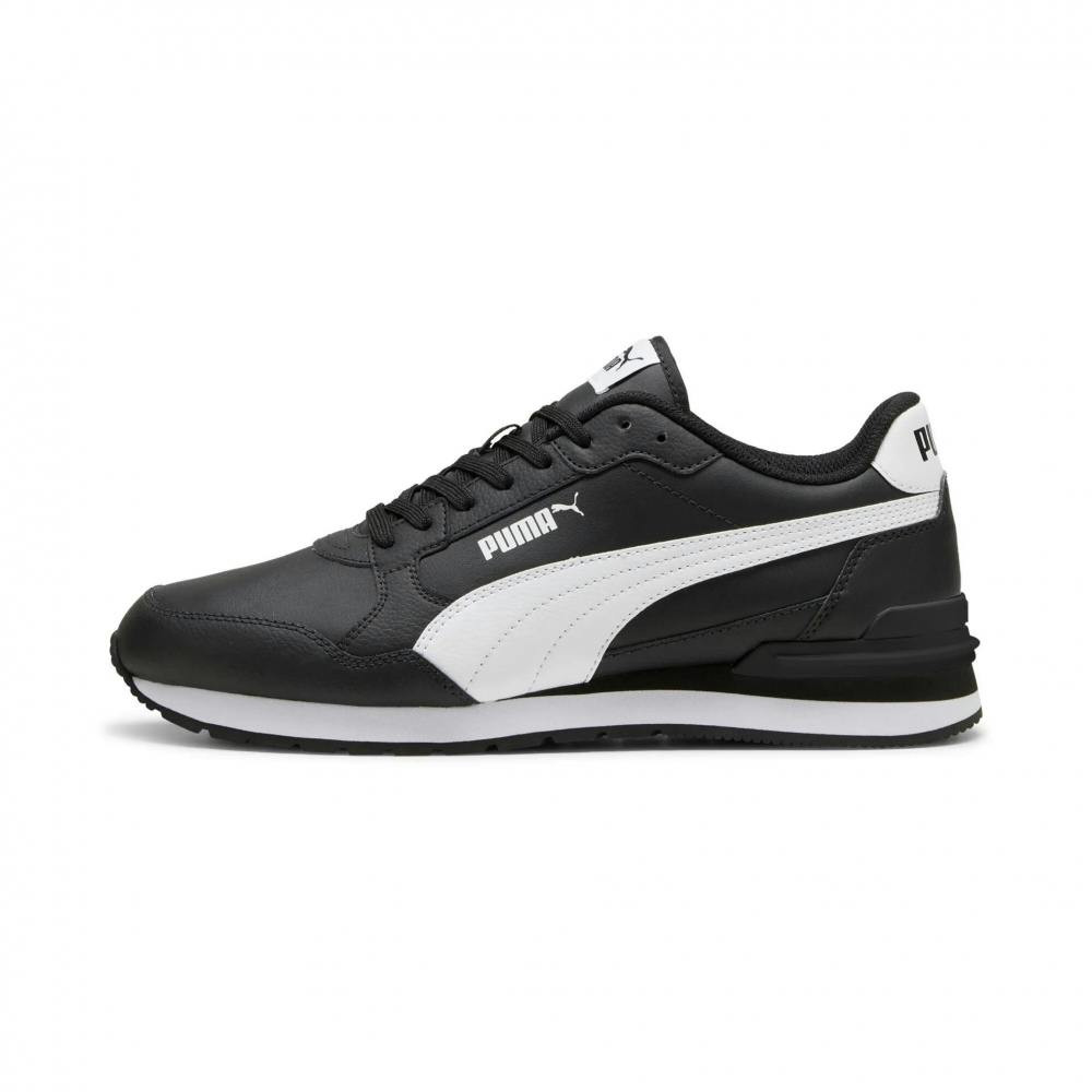 Zapatillas ST Runner V4 en piel sintética y malla negro y blanco