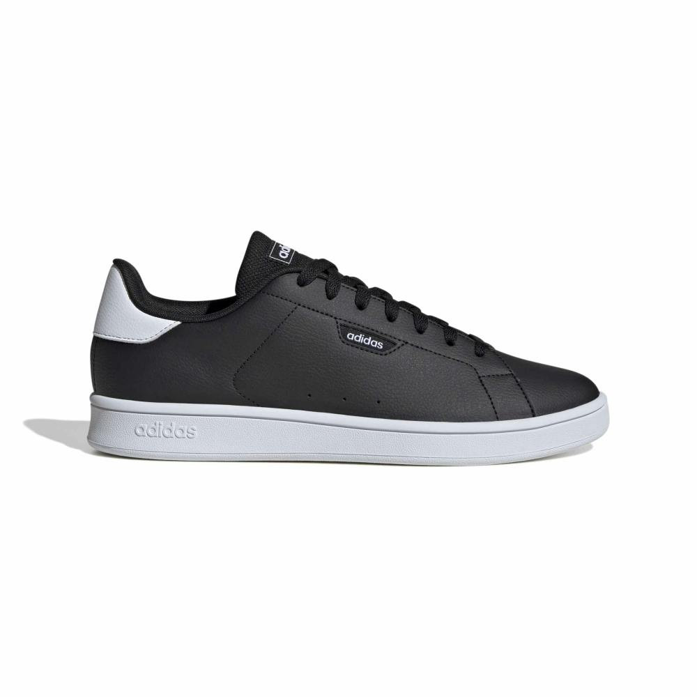 Zapatillas Urban Court en piel sintética reciclada negro blanco