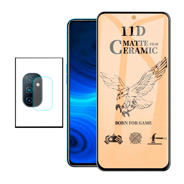 Protector CeramicGlass y Película de Cámara para Samsung Galaxy M52 5G