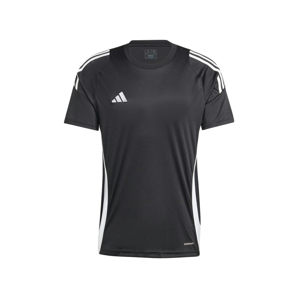 Camiseta de entrenamiento Tiro 24 negra y blanca