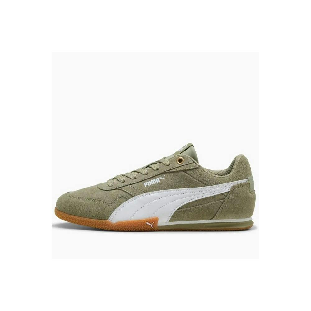 Zapatillas Bella Donna en piel sintética verde y blanco