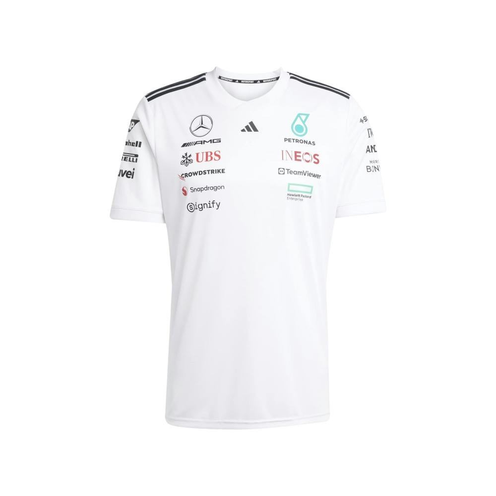 Camiseta Mercedes‑AMG AEROREADY blanco y negro
