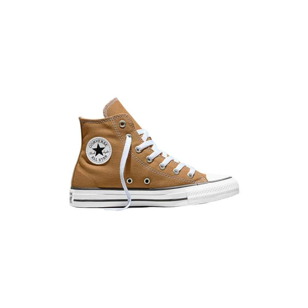 Zapatillas Hi de lona camel