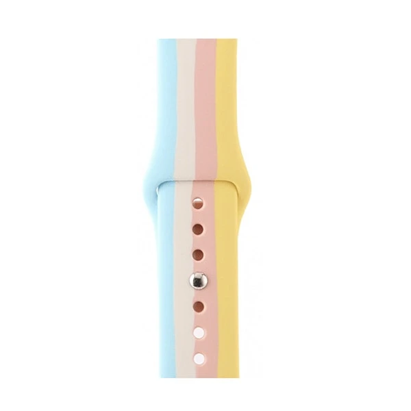 Correa SmoothSilicone Rainbow compatible con Apple Watch Series SE