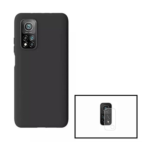 Funda de silicona líquida y protector de cámara trasera para Xiaomi Mi 10T 5G