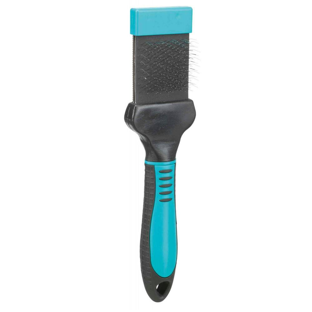 Cepillo cardador con cabeza flexible para perros