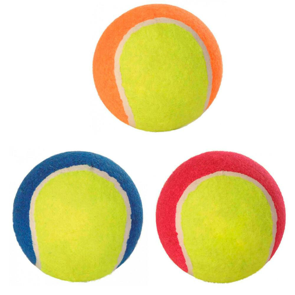 Pelotas de tenis para perros 10 cm pack de 12 colores surtidos