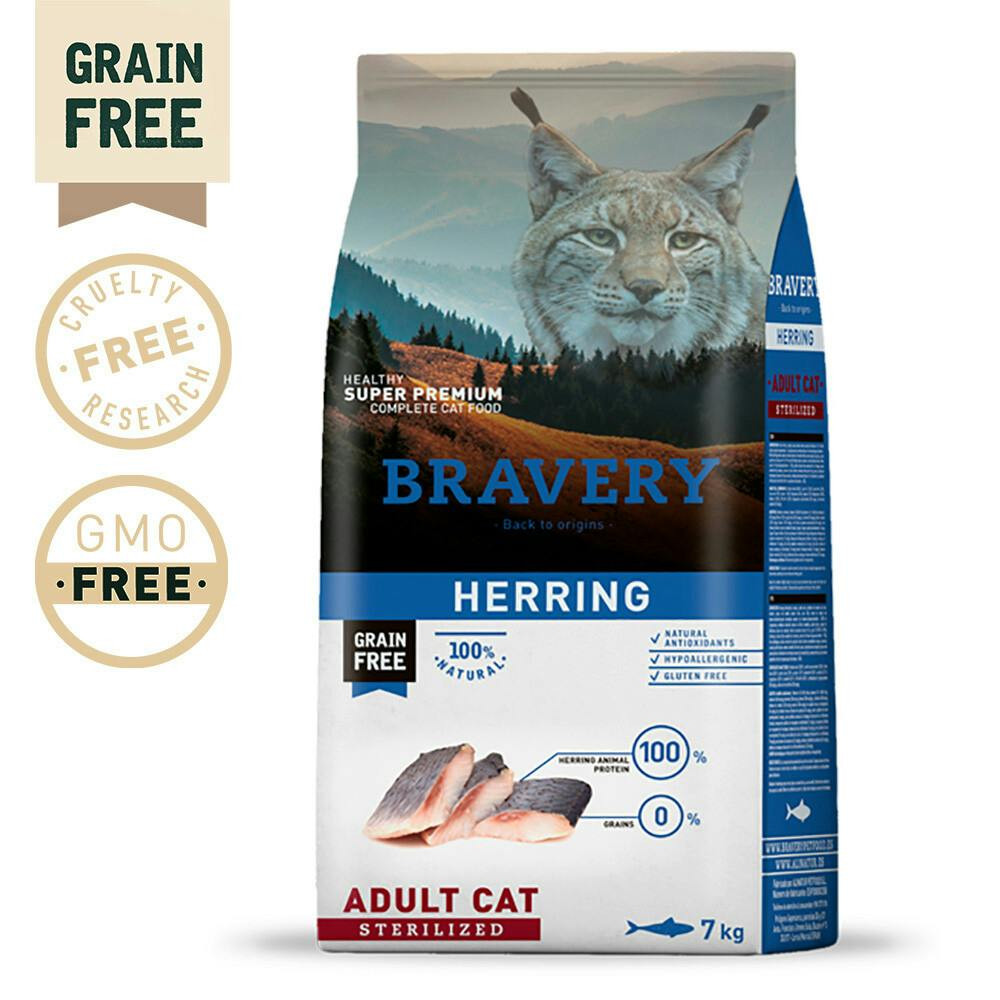 Alimento seco para gatos adultos esterilizados sabor arenque 7 kg