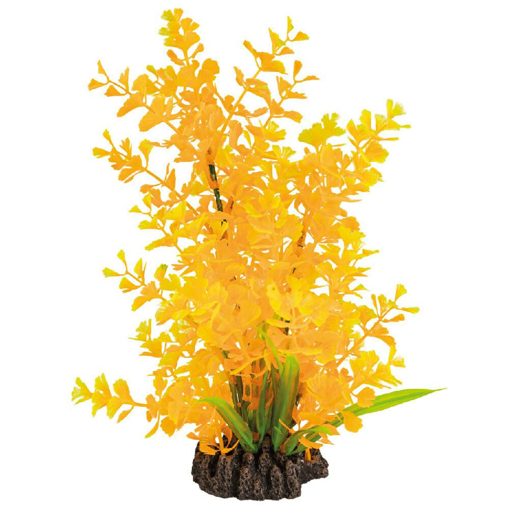 Artificial Ludwigia plant orange for aquarium 25 cm