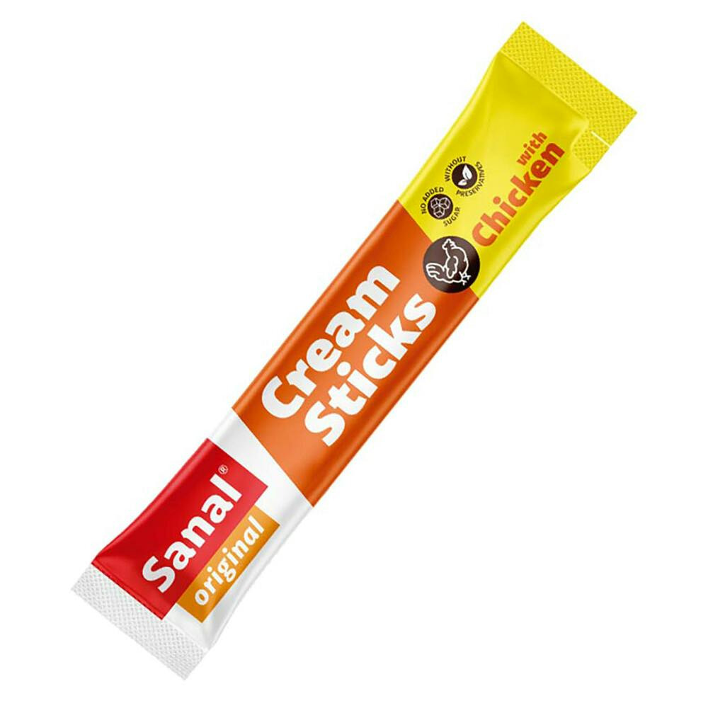 Sticks cremosos de pollo para gatos, pack 5 x 15 g